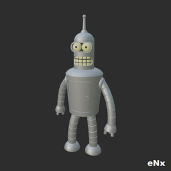 Futurama-Bender-Img00.png Free 3D file Figure of Bender (Futurama)・3D printing idea to download