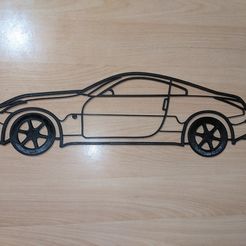 Nissasn-350Z-jantes-44cm.jpg STL file Nissan 350Z wall decor・Model to download and 3D print