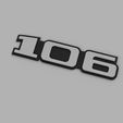 PEUGEOT-106-BADGE-v1.jpg Fichier STL Emblème 106・Modèle pour impression 3D à télécharger