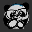 ALEXA_ECHO_POP_PANDA_GLASSES.jpg Suporte Alexa Echo Pop Bebê Panda Com Óculos