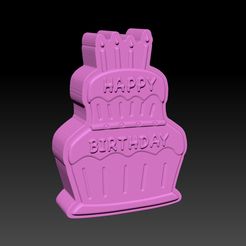 Happy-Birthday.jpg Archivo STL Feliz cumpleaños - BOMBA DE BAÑO DE MOLDE, CHAMPÚ SÓLIDO・Plan de impresora 3D para descargar