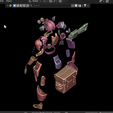 blender_QfuJfOHZ6j.png Deadlock Cosplay Wrecker Default costume Valve's Deadlock Full armor and weapon Revolver Hell Gun Shotgun Sword Saber Cosplay Kit , kitbash ALl in one