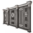 Wireframe-27.jpg Boiserie Classic Wall with Mouldings 05 White