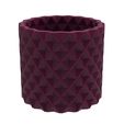 Special_Small_squares_Bowl.279.jpg SMALL SQUARES FINNED CYLINDERICAL VASE - POT - PENCIL HOLDER OR PLANTER