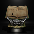 0001.png ✨ Le Seigneur des Anneaux - Support de livre à mains de Sauron | Modèle STL