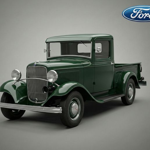 1932 Ford Model B Pickup - Deuce Truck Classic - 3D Printable