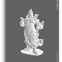 Screen-Shot-2023-05-04-at-2.50.49-PM.png Fichier STL guangong sculpture debout corps entier・Plan imprimable en 3D à télécharger
