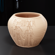 Ancient-Egypt-Pot-2.png STL file Ancient Egypt Pot with drainage・3D printing model to download