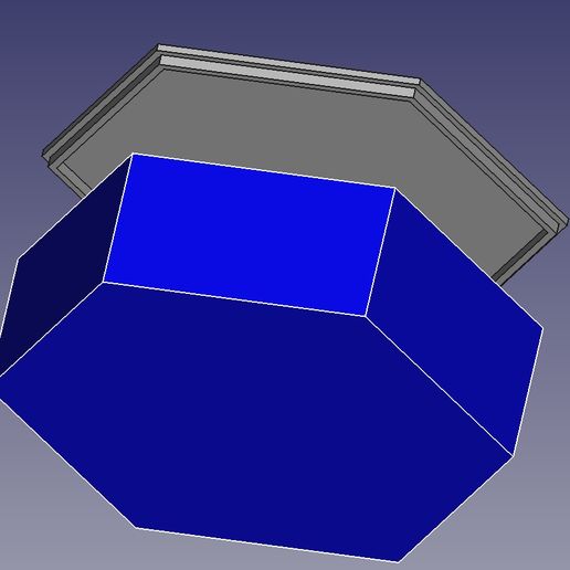 simple and configurable hexagonal box - jewelry box 3D model