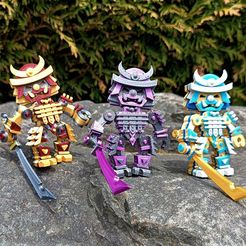 KENDOBOT-Team.jpg Free STL file KENDOBOT - Flexi Bot / No Supports / Print in Place / Easy・Design to download and 3D print