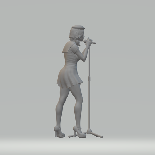 👧 girl singer・ STL File for 3D printing・Cults