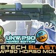 1-HDR50-UNWP90-Blaster-mount.jpg Acetech BLaster 50cal Umarex T4E Umarex HDR50 / tr50 UNWP90 edition tracer mount