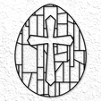 project_20230322_1701347-01.png easter cross in egg wall art easter egg cross wall decor