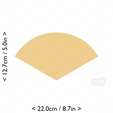 1-3_of_pie~5in-cm-inch-cookie.png Slice (1∕3) of Pie Cookie Cutter 5in / 12.7cm