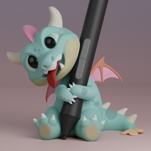 cuadro.png Dragon pen holder