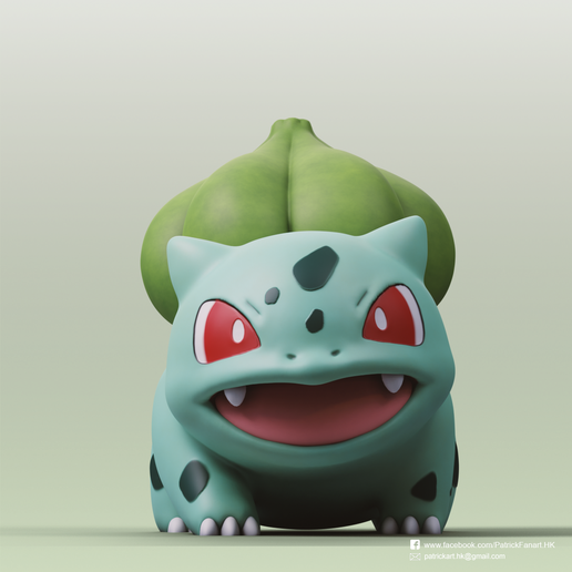 Fichier STL Gratuit Bulbasaur(Pokemon)・Plan Pour Impression 3D à ...