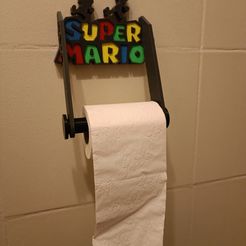 IMG_20230323_223024.jpg Archivo STL Portarrollos de papel higiénico Super Mario Bros・Objeto para impresora 3D para descargar