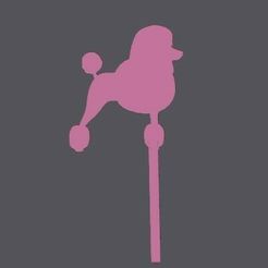 barbie-poodle1.jpg Archivo STL Barbie Mini Cake Topper - Caniche 1・Modelo imprimible en 3D para descargar