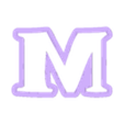 m_Low_case.stl sherk - alphabet font - cookie cutter