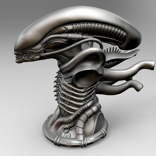 original-alien-xenomorph-bust-3d-model-stl (2).jpg Original Alien Xenomorph Bust