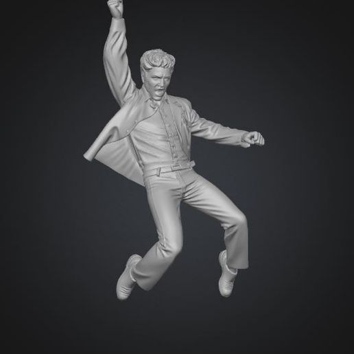 1.jpg Busto de Elvis Presley Modelo 3D