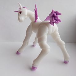 1646666556520.jpg Archivo STL Unicornio BJD・Objeto imprimible en 3D para descargar