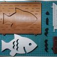 20210210_194927.jpg Key ring key holder Pez / fish key holder. STL - F3D. With/without text.