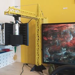 main.jpg 3D file Tower Crane Microphone Boom Arm・Model to download and 3D print