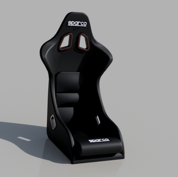 sparco-seat-1-v2.png Download STL file Sparco REV bucket race car seat for diecast and RC scale models • 3D printing model, Dirty_customs
