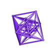 24-cell_complet_V2.stl THE HYPERGRANATOEDRY(# 3DSPIRIT) Maths Art Design