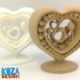 HEART-ORNAMENT-02.jpg Файл STL Орнамент "Сердце Валентина" без опор・Шаблон для 3D-печати для загрузки