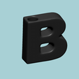 b8.png Vase B - Alphabet Vases Collection Letters - STL Printable