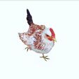 II.jpg CHICKEN CHICKEN - DOWNLOAD CHICKEN 3d Model - animated for Blender-Fbx-Unity-Maya-Unreal-C4d-3ds Max - 3D Printing HEN hen, chicken, fowl, coward, sissy, funk- BIRD - POKÉMON - GARDEN