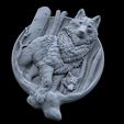 1.jpg Wolf and baby pendant jewelry medallion 3D print model
