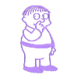 black.stl ralph wiggum 4 color multicolor print