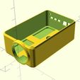 scad_2.jpg Mobius Camera Holder / Housing with 4 fixation options, e.g. for FPV Racer, fully parametric for Customizer (OpenScad)