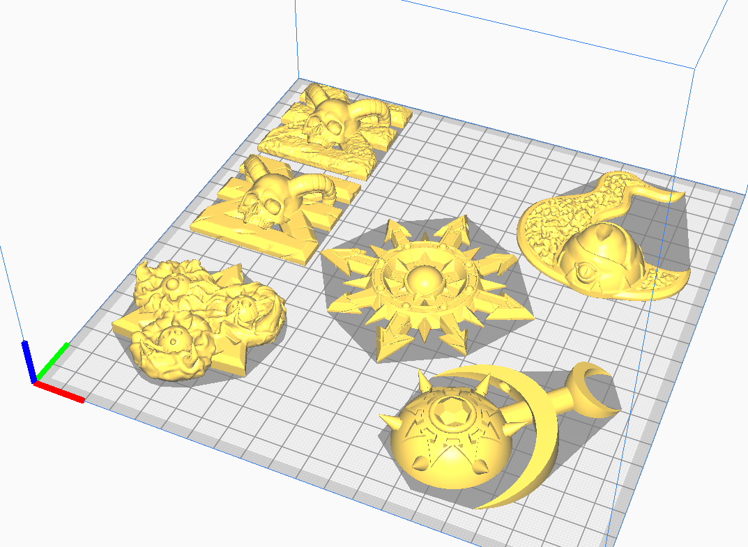 16.png STL file Chaos Gods symbol pendant・Model to download and 3D print, Argon