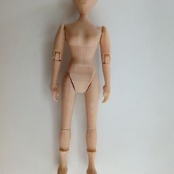 IMG_20200323_143720.jpg Free OBJ file Jointed doll - Print in one piece!・3D printable model to download