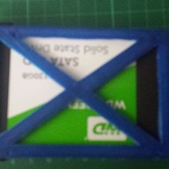 20180718_162348.jpg Free STL file Adapter SSD Ausgleich im Laptopschacht 3mm・3D printing idea to download