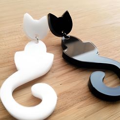 foto.jpg POLYMER CLAY CUTTER SEMI ABSTRACT CAT X3 SIZES