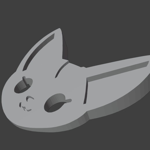 Fenneko cookie cutter and doorstop 3D model
