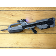 10.png BR55 - Anniversary Battle Rifle - Halo - Printable 3d model - STL + CAD bundle - Commercial Use