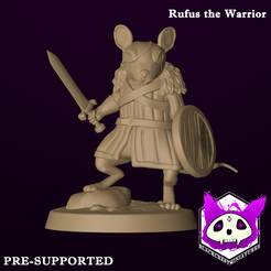 Rufus-the-Warrior.png Fichier 3D Rufus le guerrier・Design pour impression 3D à télécharger
