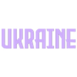 ukraine_letras.stl Poster ukraine Ukraine