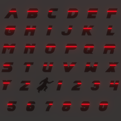 BRLETTERSPNG1080.png BLADE RUNNER LETTERS AND NUMBERS