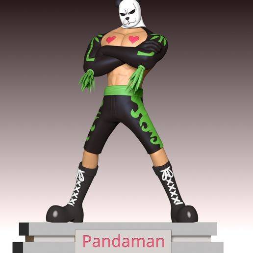 🐼 Pandaman - One Piece・Free 3D File for 3D printing・Cults