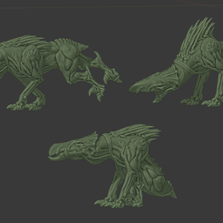 HoundsNew.png STL-Datei Additional Cannibal Chicken Companion Ouch Puppies kostenlos・Modell zum 3D-Drucken zum herunterladen