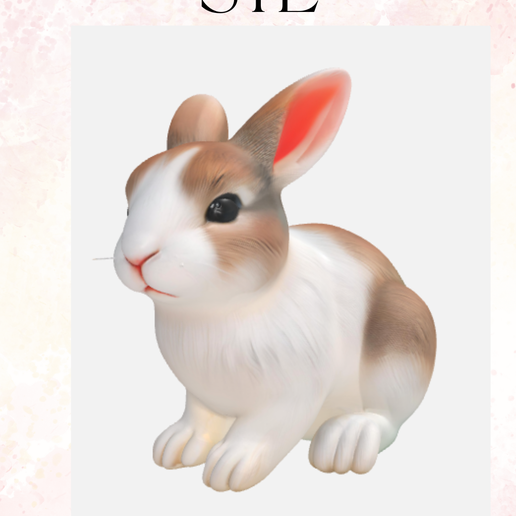 Cute bunny model / spring bunny / Easter bunny / pet bunny 3D model