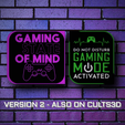 DO NOT DISTURB yao meeee ihe AY) ACTIVATED Gaming - Wall Art - Version 1