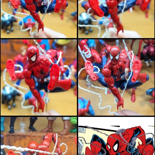 🦸 Spider-Man Mcfarlane head -Mafex-Marvel legends- S.H Figuarts